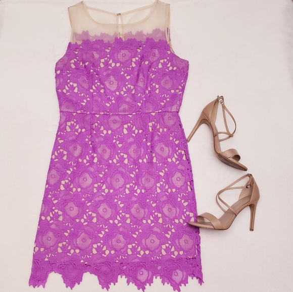 Gianni Bini Dresses & Skirts - Gianni Bini Bright Purple Lace Dress